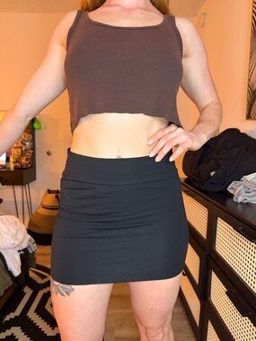 Classic Black High-Waist Mini Skirt